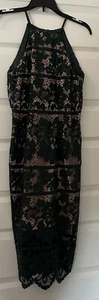 New NWT Bardot Lace Dress Size Xs 4 Green - Picture 1 of 4