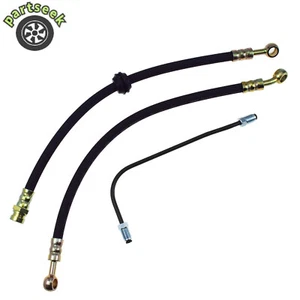 Brake Hose Kit w/ Brake Pipe for Honda CB350/360/400F/450K/500/550K/750K/750F - Picture 1 of 7