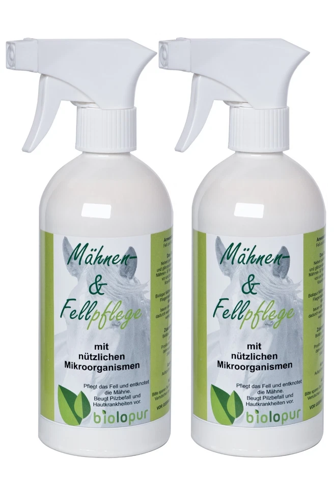 2 x Biolopur Mähnen- und Fellpflege für eine schöne Mähne durch Mikroorganismen