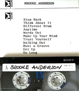 BROOKE ANDERSON 90s FUNK DEMO TAPE CASSETTE PRIVATE R&B SOUL BOOGIE DJ DANCE lp - Picture 1 of 12