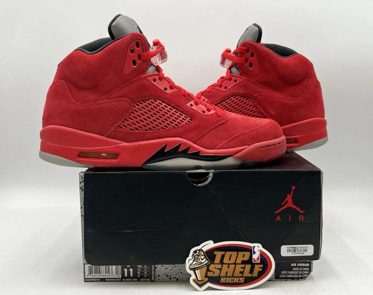 Jordan 5 Retro Red Suede | eBay