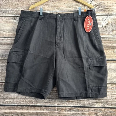 Tommy Bahama Relax Key Grip Cargo Shorts Mens 40 Brown Beach Pockets New - Image 1 of 4