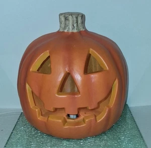 Decoración de calabaza iluminada Jack-O-Lantern Smiling de segunda mano, vintage - Imagen 1 de 8