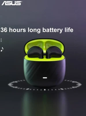 Asus AS 172 Wireless Earbuds with Microphone  - Long Battery Life in BLACK — 第 1/4 张图片