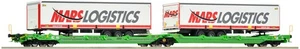 ROCO 6600005 CARRO articolato tipo Sdggmrss/T3000e, della CFL "MARS LOGISTIC" - Imagen 1 de 1