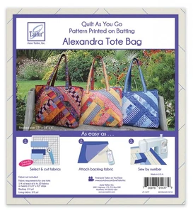 Bolso de Mano June Tailor QUILT AS YOU GO ALEXANDRA Paquete de Bateo Preimpreso 15 x 14 x 4 - Imagen 1 de 1