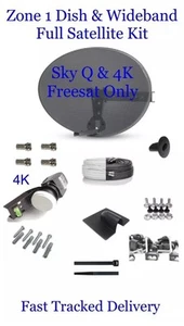 20M FULL SATELLITE KIT FOR SKY Q & 4K FREESAT ONLY - Picture 1 of 17
