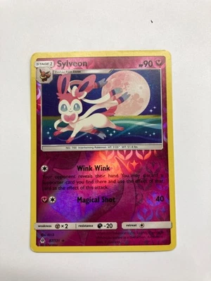 SYLVEON 87/131 RARE REVERSE HOLO POKEMON CARD HP - Image 1 of 2