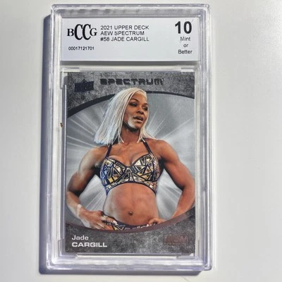 2021 Upper Deck AEW Spectrum Jade Cargill #58 Rookie RC - Image 1 of 3