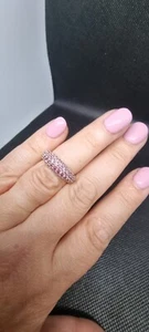 Swarovski Maeva Salmon Pink Ring - Size 55-1062718 - - Picture 1 of 8