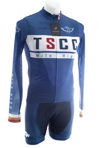 Panache TSCC Mile High Long Sleeve Pro Svelt Kit Men SM & LG Blue Road Bike Bib - Picture 1 of 5