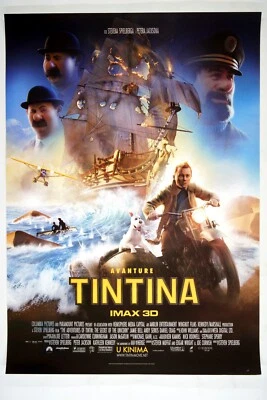 ADVENTURES OF TINTIN SECRET OF THE UNICORN Orig. CRO movie poster 2011 SPIELBERG - Image 1 of 4