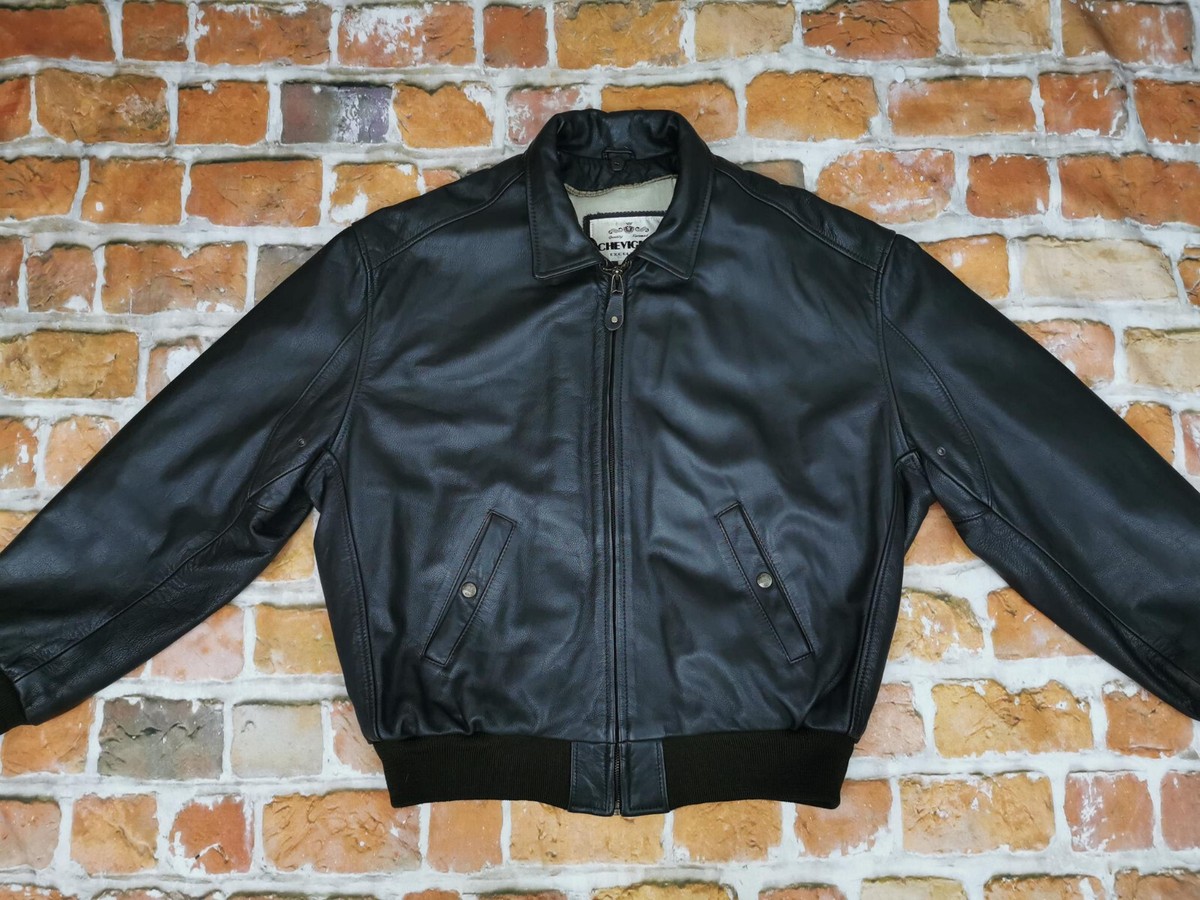 ジャケット・アウター 80s CHEVIGNON Leather Sports Jacket Vintage ACES by Chevignon 80s Leather Varsity Jacket – Skux