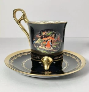 Bradford Editions The Princess & The Seven Bogatyrs Teacup & Saucer Elegant 2301 - Picture 1 of 8