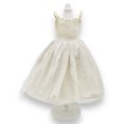 Vintage Barbie Handmade White Dress Fits Francie Casey Twiggy Fashion Dolls Gown