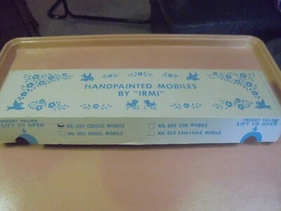 Móvil de circo Irmi vintage pintado a mano para cuna Foto 1 de 4