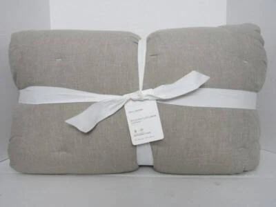Pottery Barn Belgian Flax Linen Comforter Full Queen, Dark Flax NWT - Image 1 of 4