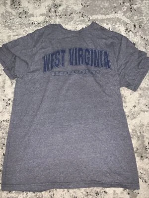 West Virginia Mountaineers Shirt Mens Medium M Gray NCAA College. Old Varsity - Image 1 of 4