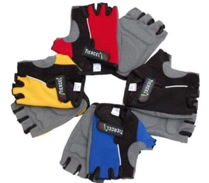 Guantes de ciclismo de montaña acolchados en gel Tierecel unisex medio dedo 3D - Imagen 1 de 25
