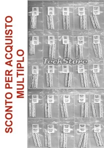 Kit 500 Resistenze SMD size 0805 1% 50 valori più usati x 10 pezzi ciascuno - Foto 1 di 1