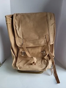 Unbranded External Frame Backpack Camping Genuine Leather Hiking Travel NEW - Picture 1 of 6