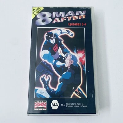 8 Man After (VHS, 1993) Action Sci-Fi Anime VHS Video Tape Kiseki Films Ep 3-4 - Image 1 of 4