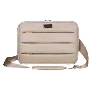 Sandy Lisa SLLJA-WIBG-15 14" LaJolla WorkInSleeve Notebook Bag w Pad Strap Beige - Picture 1 of 5