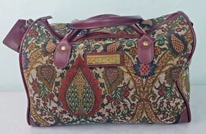 Sac de transport en tapisserie florale Jordache 16"x12"x10" avec poignées - Photo 1/8