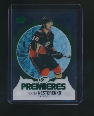 NIKITA NESTERENKO 2023-24 UPPER DECK ICE PREMIERES GREEN RC PARALLEL 173/299 - Image 1 of 2