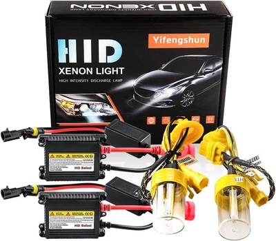 H11 HID Faros Bombillas 6000K Xenón Blanco con 55W DC Delgado HID Balastro por Su... Foto 1 de 4