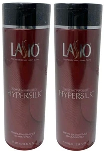2 champú reponedor para cabello con infusión de queratina Lasio Hypersilk 350 ml / 12,34 fl oz - Imagen 1 de 3