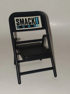 WWE Jakks/Mattel Wrestling Actionfigur Zubehör schwarz Smackdown Klappstuhl - Bild 1 von 13