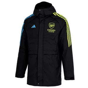 Arsenal Adidas 23/24 Black Rain Ready Training Jacket Hoody - Picture 1 of 4