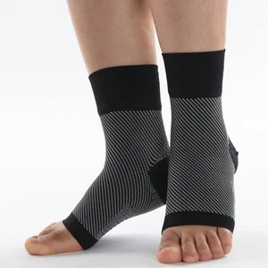 2Pcs Ankle Compression Sleeve Open Toe Ankle Compression Socks Plantar Fasciiti - Picture 1 of 21