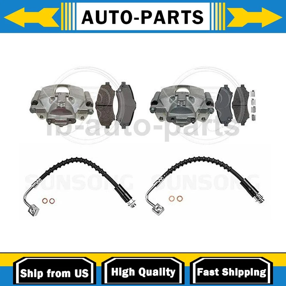 Pinza de freno delantera con mangueras lado conductor pasajero se adapta a Dodge Grand Caravan Foto 1 de 4