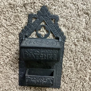 Arte en hierro arte de hierro fundido LB-42 doble cesta soporte de palo de juego pared segura - Imagen 1 de 3