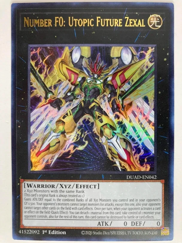 Number F0: Utopic Future Zexal - DUAD-EN042 - Ultra Rare - Image 1 of 1