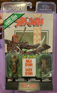 Spawn Ninja & Raven Action Figures Set with Comic Book - Picture 1 of 2