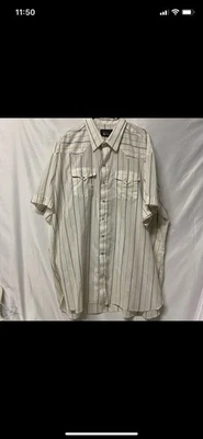 Camisa ajustada Panhandle Western Hecha en EE. UU. Manga corta Vintage Talla 20 Foto 1 de 4