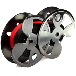 Royal 440 470 Typewriter Twin Metal Spools & New Black & Red Ribbon - Picture 1 of 7