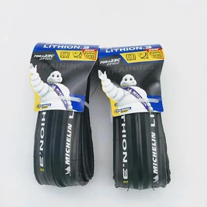 Neumático plegable de carrera Michelin Lithion 3, 700x23c negro 1 PAR - Imagen 1 de 5