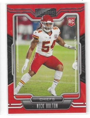 NICK BOLTON 2021 PLAYBOOK ROOKIE RC KANSAS CITY CHIEFS $1.99 ROOM - Image 1 of 2