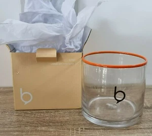 Recycled Glass Vase Wide Orange BRIBE Rimi NIB - Picture 1 of 9