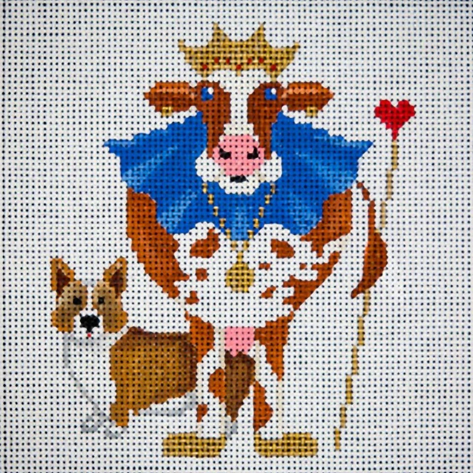 Needlepoint HandPainted JP Needlepoint Dairy Queen 6x6 - Image 1 of 1