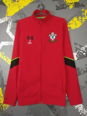 Chaqueta de entrenamiento Southampton con cremallera roja Under Armour para hombre talla M ig93 Foto 1 de 4