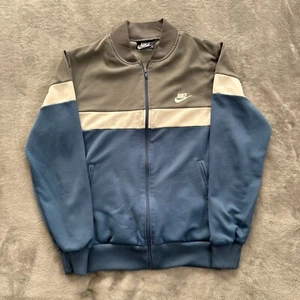 Vtg 80s Nike Blue Tag Zip Up Sweatshirt Jordan Jacket Crewneck Grey Air Movie - Picture 1 of 10