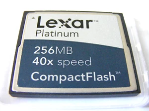 256MB Compact Flash Card PLATINUM 40x ( 256 MB CF Karte ) LEXAR gebraucht - Bild 1 von 1