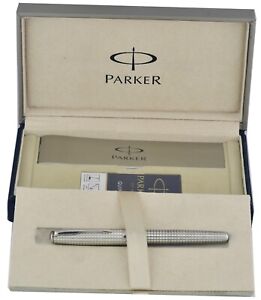 Vintage PARKER Sonnet Sterling Silver Cisele Fountain Pen - 18K Knib - 1994 -