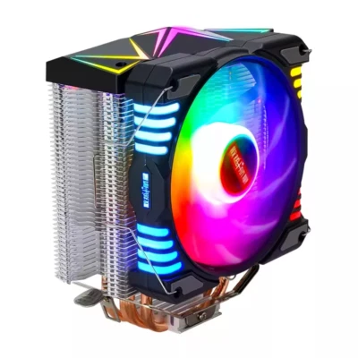 ARGB CPU Cooler for LGA 1700/115X/1200/1366 – 120mm Fan, 5V AURA Sync, Quiet PWM - Image 1 of 4
