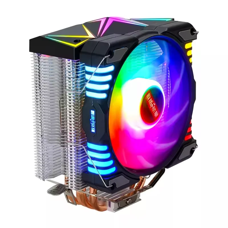 ARGB CPU Cooler for LGA 1700/115X/1200/1366 – 120mm Fan, 5V AURA Sync, Quiet PWM - Image 1 of 4